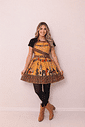 Vestido Festa Junina Sertão Cangaço Cangaceira —Veste P ao G2