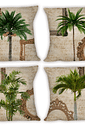 KIT 4 CAPAS DE ALMOFADAS DECORATIVAS TROPICAL COQUEIRO VINTAGE - 45x45 KIT 4 CAPAS DE ALMOFADAS DECORATIVAS TROPICAL COQUEIRO VINTAGE - 45x45