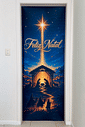 Capa de Porta Natal Presépio Feliz Natal (Coleção 2026) Capa de Porta Natal Presépio Feliz Natal (Coleção 2026)