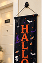 Banner Decorativo Halloween Preto e Laranja 1,75 m com Gancho