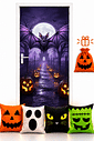 Kit 02- Halloween Morcego Voador— 1 Capa de Porta + 4 Capas de Almofada 45x45 Kit 02- Halloween Morcego Voador— 1 Capa de Porta + 4 Capas de Almofada 45x45