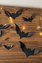 Kit 10 Morcegos Decorativos de Parede Halloween em Impressão 3D Kit 10 Morcegos Decorativos de Parede Halloween em Impressão 3D