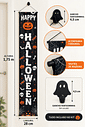 Banner Decorativo Halloween Happy Halloween 1,75 m com Gancho