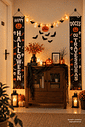 Banner Decorativo Halloween Doces ou Travessuras 1,75 m com Gancho Banner Decorativo Halloween Doces ou Travessuras 1,75 m com Gancho