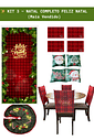 Kit 3 – Natal Completo Feliz Natal | Decoração coordenada e sofisticada Kit 3 – Natal Completo Feliz Natal | Decoração coordenada e sofisticada