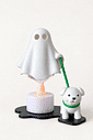 Fantasma com Cachorrinho e Luminária Halloween em Impressão 3D