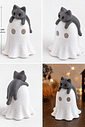 Luminária Gatinho Fantasma Halloween em Impressão 3D Luminária Gatinho Fantasma Halloween em Impressão 3D