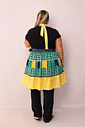 Vestido Festa Junina Estampa Brasil —Veste P ao G2 + Brinde 2 Laços Vestido Festa Junina Estampa Brasil —Veste P ao G2 + Brinde 2 Laços