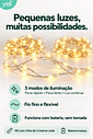 Kit 2 Fios de Fada LED Pisca-Pisca 2 Metros com Bateria Inclusa Kit 2 Fios de Fada LED Pisca-Pisca 2 Metros com Bateria Inclusa