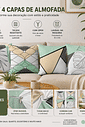 KIT 4 CAPAS DE ALMOFADAS DECORATIVAS GEOMÉTRICO CLEAN- 45x45 KIT 4 CAPAS DE ALMOFADAS DECORATIVAS GEOMÉTRICO CLEAN- 45x45