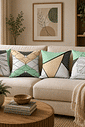 KIT 4 CAPAS DE ALMOFADAS DECORATIVAS GEOMÉTRICO CLEAN- 45x45 KIT 4 CAPAS DE ALMOFADAS DECORATIVAS GEOMÉTRICO CLEAN- 45x45