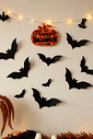 Kit 10 Morcegos Decorativos de Parede Halloween em Impressão 3D Kit 10 Morcegos Decorativos de Parede Halloween em Impressão 3D