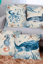 KIT 4 CAPAS DE ALMOFADAS DECORATIVAS OCEANO