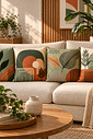 KIT 4 CAPAS DE ALMOFADAS BOTÂNICA VERDE TERRACOTA - 45x45 KIT 4 CAPAS DE ALMOFADAS BOTÂNICA VERDE TERRACOTA - 45x45