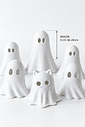 Kit 6 Fantasminhas Decorativos Halloween em Impressão 3D Kit 6 Fantasminhas Decorativos Halloween em Impressão 3D