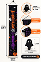 Banner Decorativo Halloween Trick or Treat 1,75 m com Gancho Banner Decorativo Halloween Trick or Treat 1,75 m com Gancho