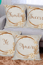 KIT 4 CAPAS DE ALMOFADAS DECORATIVAS PROSPERIDADE- 45x45 KIT 4 CAPAS DE ALMOFADAS DECORATIVAS PROSPERIDADE- 45x45