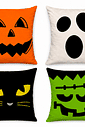 Kit Decoração Halloween Kids Castelo com Painel, Toalha e 4 Capas de Almofada Kit Decoração Halloween Kids Castelo com Painel, Toalha e 4 Capas de Almofada
