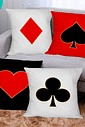 KIT 4 CAPAS DE ALMOFADAS DECORATIVAS BARALHO, NAIPE