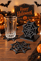 Kit 6 Porta-Copos Teia de Aranha Halloween em Impressão 3D Kit 6 Porta-Copos Teia de Aranha Halloween em Impressão 3D