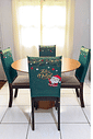 KIT COM 4 Capa de Cadeira Decorativa Natal VERDE PAPAI NOEL KIT COM 4 Capa de Cadeira Decorativa Natal VERDE PAPAI NOEL