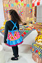 Avental Vestido Festa Junina estampa Xadrez Rosa Girassois Tal mãe tal filha MODELO INFANTIL Avental Vestido Festa Junina estampa Xadrez Rosa Girassois Tal mãe tal filha MODELO INFANTIL