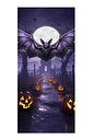 Kit 02- Halloween Morcego Voador— 1 Capa de Porta + 4 Capas de Almofada 45x45 Kit 02- Halloween Morcego Voador— 1 Capa de Porta + 4 Capas de Almofada 45x45