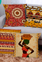 KIT 4 CAPAS DE ALMOFADAS DECORATIVAS AFRICAN STYLE- 45x45 KIT 4 CAPAS DE ALMOFADAS DECORATIVAS AFRICAN STYLE- 45x45