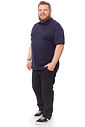 Polo Plus Size Com Costura Contrastante Polo Plus Size Com Costura Contrastante