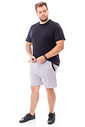 Bermuda Masculina Plus size em Moletom Division