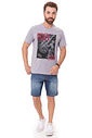 Camiseta Masculina Rock & Roll Cinza Camiseta Masculina Rock & Roll Cinza