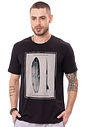 Camiseta Masculina Pranchas Preta Camiseta Masculina Pranchas Preta