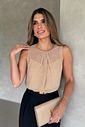 Blusa Cavada Com Pregas Poás - Doce Flor