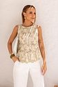 Blusa Algodão Bordado Peplum- Doce Flor Blusa Algodão Bordado Peplum- Doce Flor