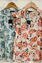 Blusa Floral Decote V Babados - Doce Flor Blusa Floral Decote V Babados - Doce Flor