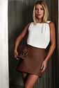 Saia Faca Couro Like - Donna Ritz Saia Faca Couro Like - Donna Ritz