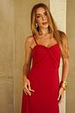 Vestido Longo Torcido Decote - Donna Ritz