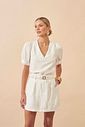 Blusa Decote V Twill - Milalai Blusa Decote V Twill - Milalai