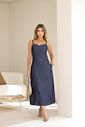 Vestido Midi Alça Jeans Vestido Midi Alça Jeans