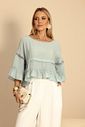 Blusa Capri Detalhe Guippir Blusa Capri Detalhe Guippir