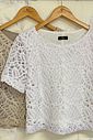 T  shirt De  Crochet- Doce Flor