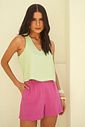 Shorts Pregas Elástico - Donna Ritz
