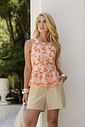 Blusa Algodão Bordado Peplum- Doce Flor Blusa Algodão Bordado Peplum- Doce Flor