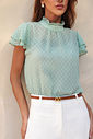 Blusa Crepe Chiffon Gola Alta - Doce Flor