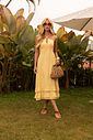 Vestido Midi Decote Cruzado - Donna Ritz Vestido Midi Decote Cruzado - Donna Ritz