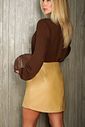 Saia Faca Couro Like - Donna Ritz Saia Faca Couro Like - Donna Ritz