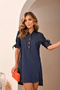 Vestido Chemise Jeans Curto