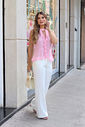 Blusa Crepe Cavada Gola Alta- Doce Flor Blusa Crepe Cavada Gola Alta- Doce Flor