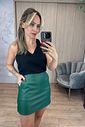 Saia Faca Couro Like - Donna Ritz Saia Faca Couro Like - Donna Ritz