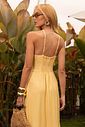 Vestido Midi Decote Cruzado - Donna Ritz Vestido Midi Decote Cruzado - Donna Ritz